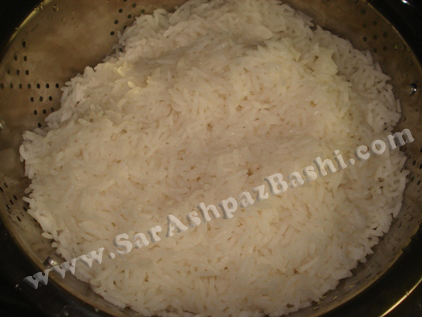 آّبکش کردن برنج