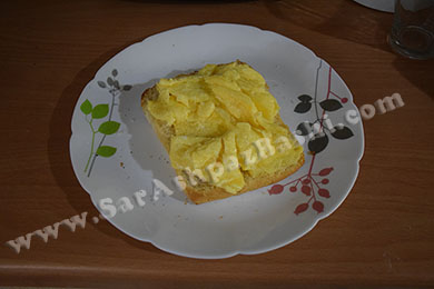 تخم مرغ روی نان