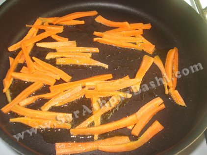 تفت دادن هویج