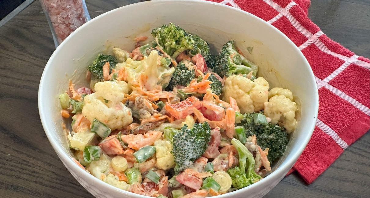 سالاد گل کلم و بروکلی